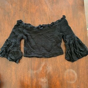 Steele Black Flowy Top